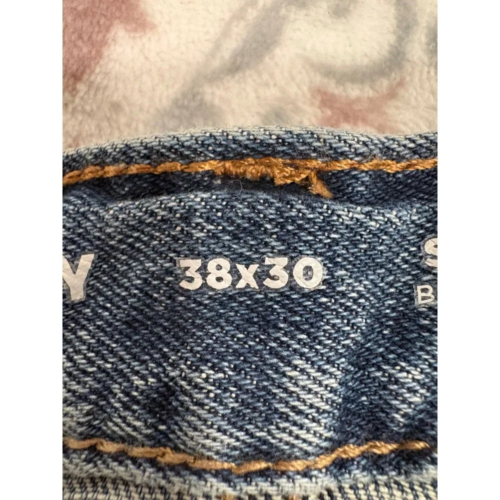 Old Navy Skinny Built-In Flex Jeans Mens 38x30 Medium Wash Denim Pants